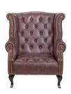 Каминное кожаное кресло Royal Brown