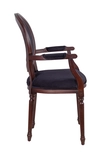 Мягкий стул с подлокотниками Delo Kora Arm Black